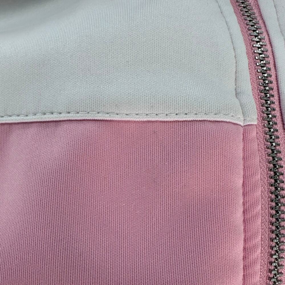 Le Tigre Men's sz XL Pink Blue & White Track Jacket Pastel Tri Color Large Logo - Picture 5 of 11